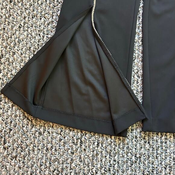 INC Macy's Rhinestone Split Wide Leg Pants Size 14P Boho Chic Punk Goth Business - Picture 3 of 9